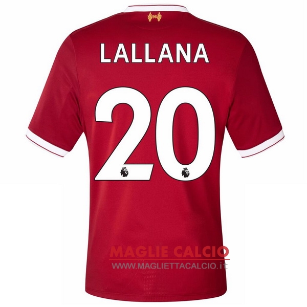 nuova maglietta liverpool 2017-2018 lallana 20 prima